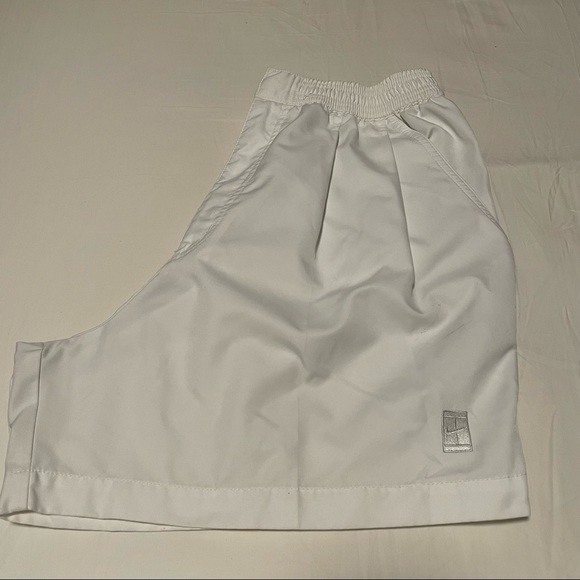 Nike Vintage White Challenge Court Tennis Shorts - Picture 1 of 4